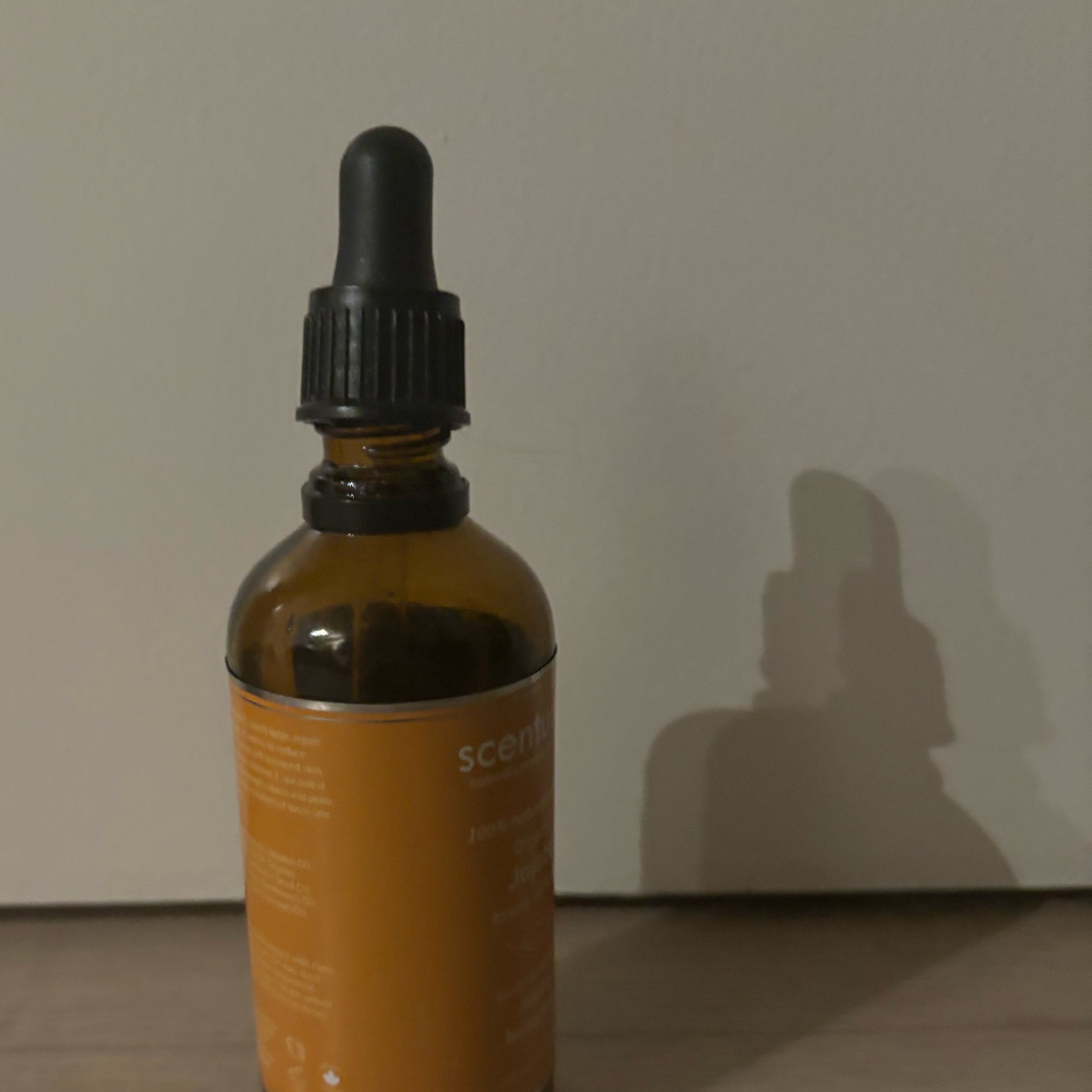 Using glass oil dropper